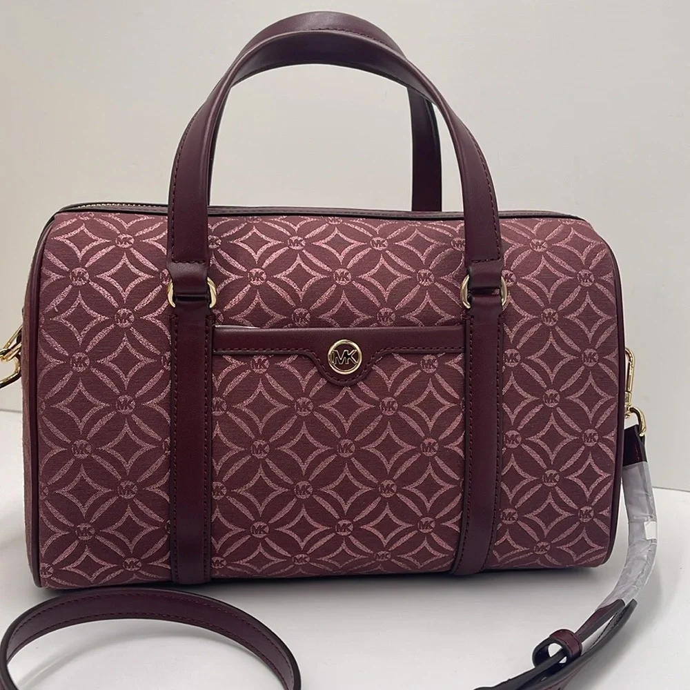 MICHAEL KORS JST TRAVEL MEDIUM DUFFLE SATCHEL SHOULDER CROSSBODY BAG MK …